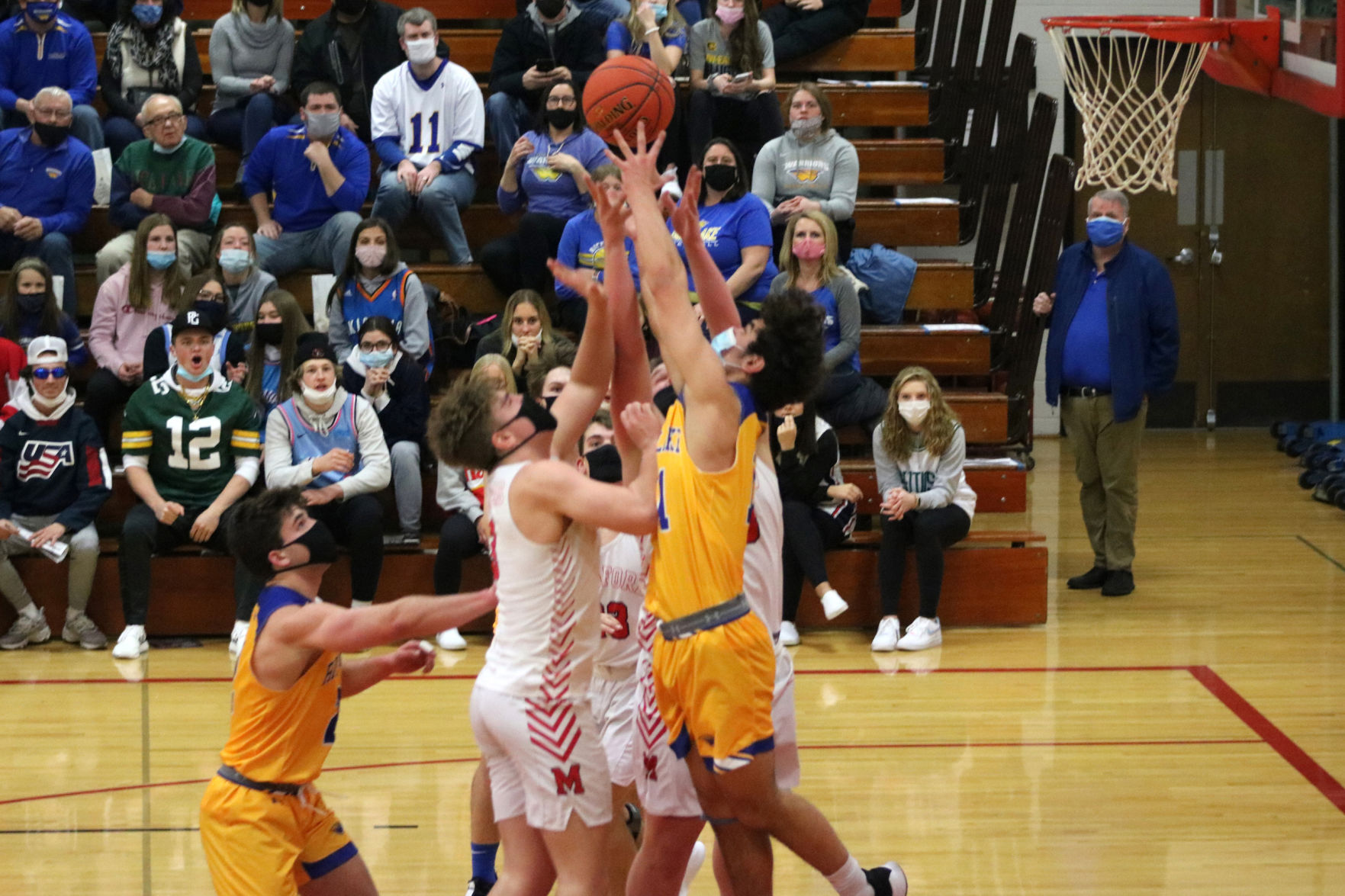 Rice Lake boys basketball at Medford 2-25-21